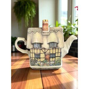 James Sadler Anne Hathaway Cottage Teapot Ceramic Collectible English Design